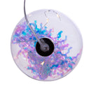 Lighted USB Clear Iridescent Glass Ball Ornament - Streaked - The Country Christmas Loft