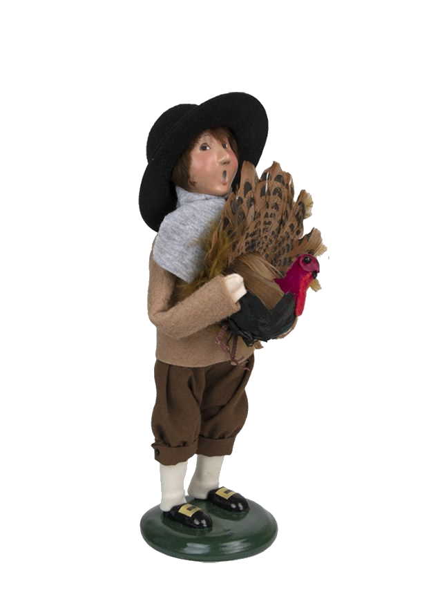 Byers' Choice Thanksgiving Family - Pilgrim Boy - The Country Christmas Loft