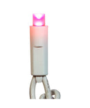 50-Light 5mm Pink Frosted LED White Wire Light Set - The Country Christmas Loft