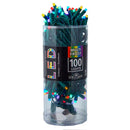 100-Light 5mm Multi-Color Frost LED Green Wire Light Set - The Country Christmas Loft