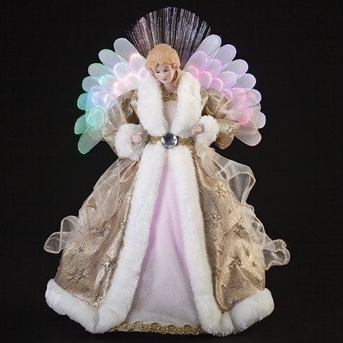 LED Angel with Fiber Optic Wings - 16 inch - The Country Christmas Loft