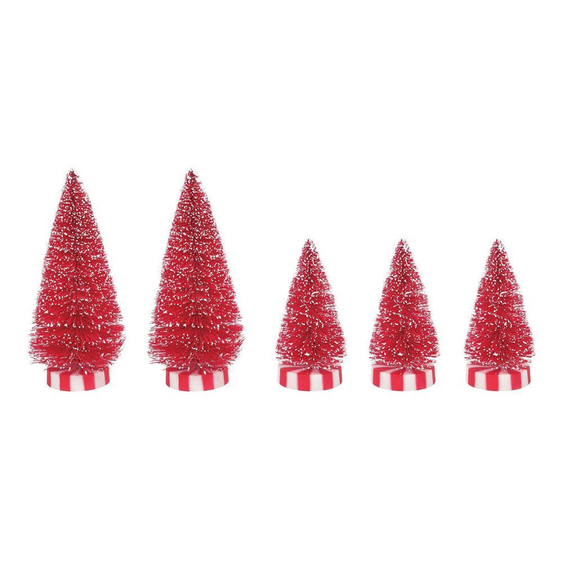 Starlight Candy Base Bristle Tree - Set of 5 - The Country Christmas Loft