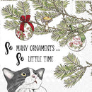 So Many Ornaments  Cocktail Napkin - The Country Christmas Loft