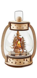 Hanging Wooden Lantern Scene - - The Country Christmas Loft
