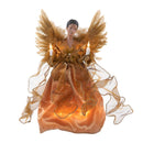 UL 10-Light African American Gold Angel Treetop