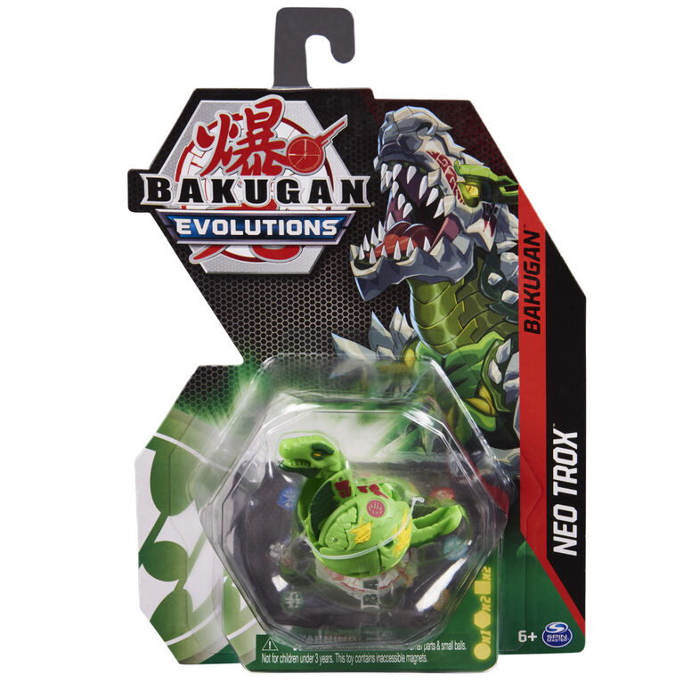 Bakugan Evolutions  2-inch-Tall Collectible Action Figure and Trading Card - Neo Trox - The Country Christmas Loft