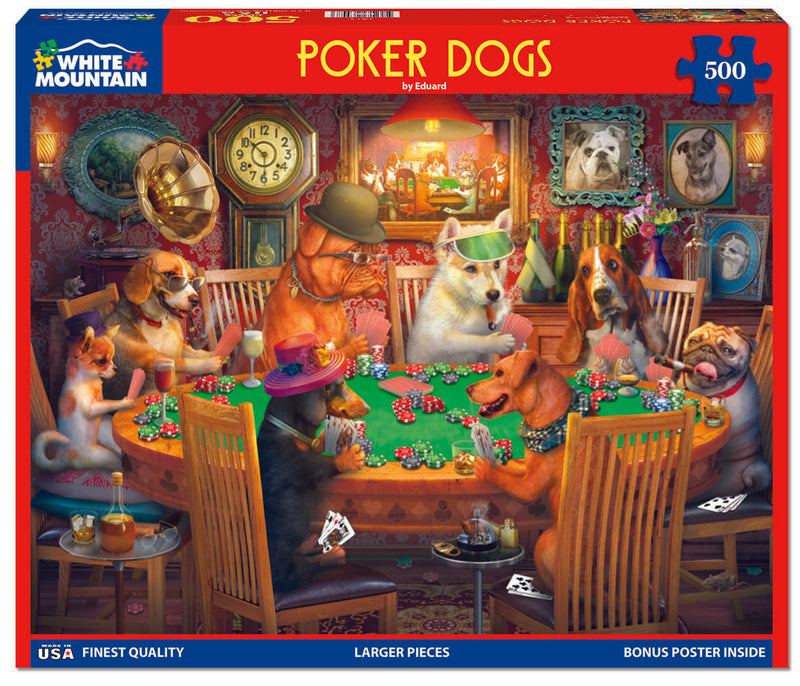 Poker Dogs Puzzle - 500 Piece