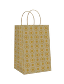 Foil Accented Kraft Treat Bag - 8 Pack - - The Country Christmas Loft