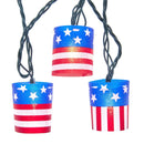 10-Light American Flag Tube Light Set - The Country Christmas Loft