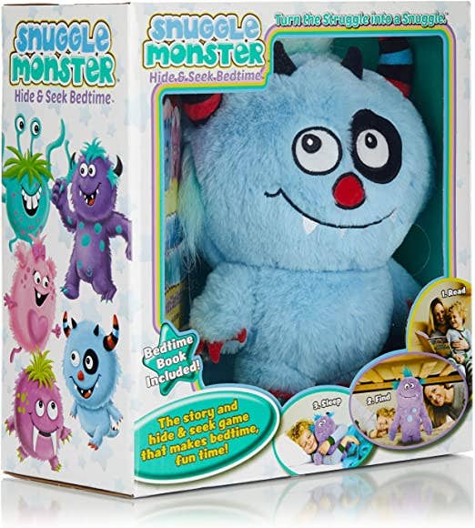 Snuggle Monster Hide And Seek Bedtime Blue Monster - The Country Christmas Loft