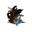 Decorative Feather Peacock With Clip - 18 Inch