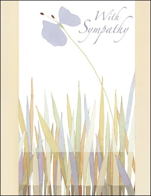 Notion Card - With Sympathy Lily - The Country Christmas Loft