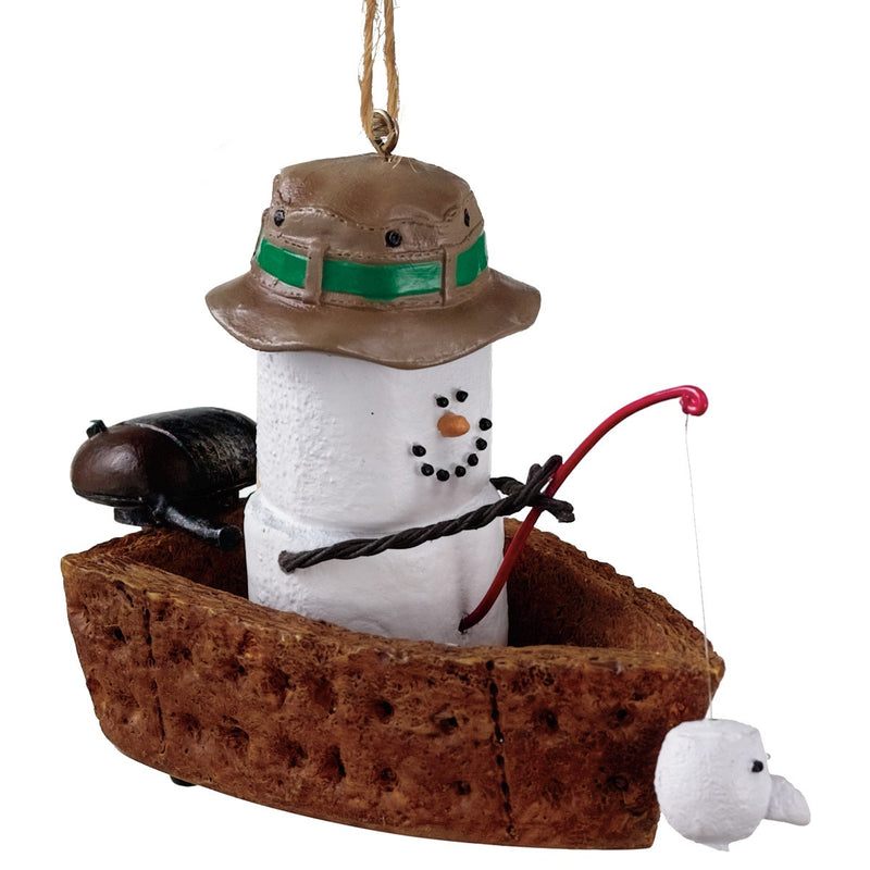 S'mores Fishing Boat Ornament - The Country Christmas Loft