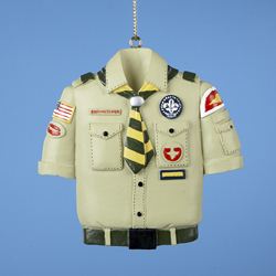 Resin Boy Scout Tan Shirt Ornament - 3.25" - The Country Christmas Loft