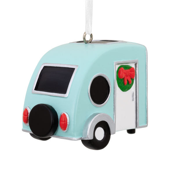 Silver Camper Ornament - The Country Christmas Loft