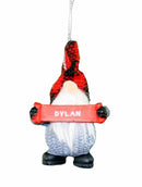 Personalized Gnome Ornament (Letters A-I) - Dylan - The Country Christmas Loft