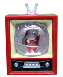 LED Mini TV Snowglobe - Santa - The Country Christmas Loft