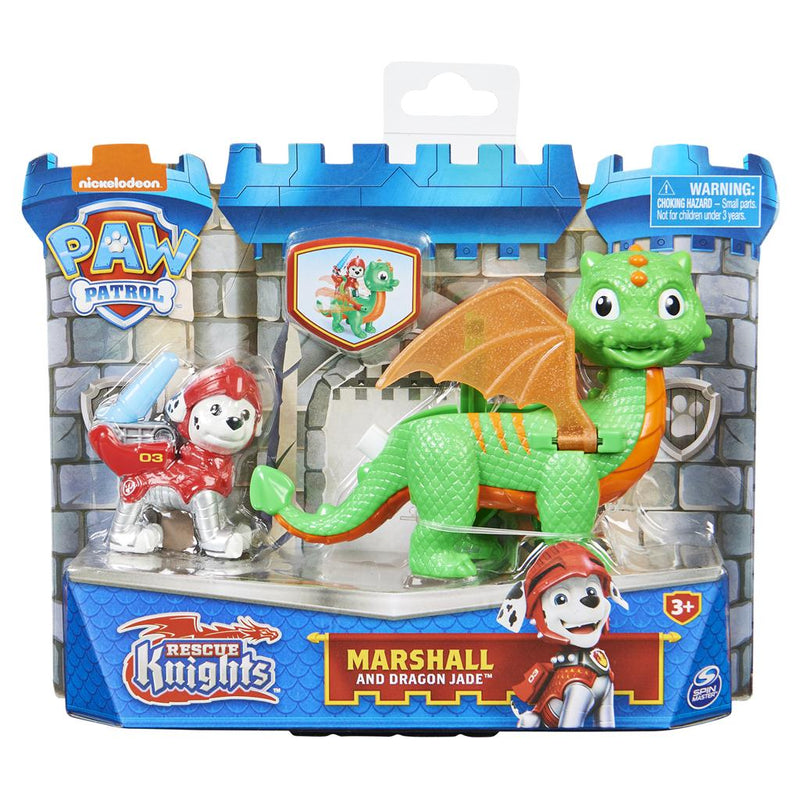 Paw Patrol Rescue Knight - Marshall and Dragon Jade - The Country Christmas Loft