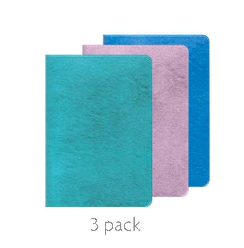 Soft Cover Notebook 3 Pack  - Blue, Pink Blue - The Country Christmas Loft