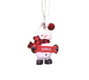 Cozy Snowman Ornament (Letters A - F) - - The Country Christmas Loft
