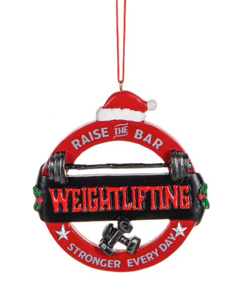 Weightlifting Ornament - Raise The Bar
