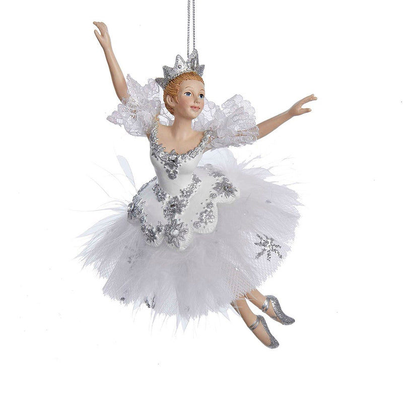 Kurt Adler 6.75 inch Snow Queen Ballerina Christmas Ornament - The Country Christmas Loft