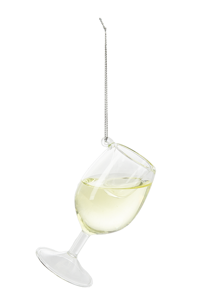 Filled Wine Glass Ornament - Cheer Donnay - The Country Christmas Loft