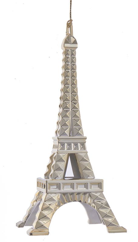 Eiffel Tower Ornament -  Gold - The Country Christmas Loft