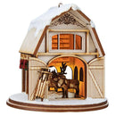 Santas Reindeer Barn Ginger Cottage Collection - The Country Christmas Loft