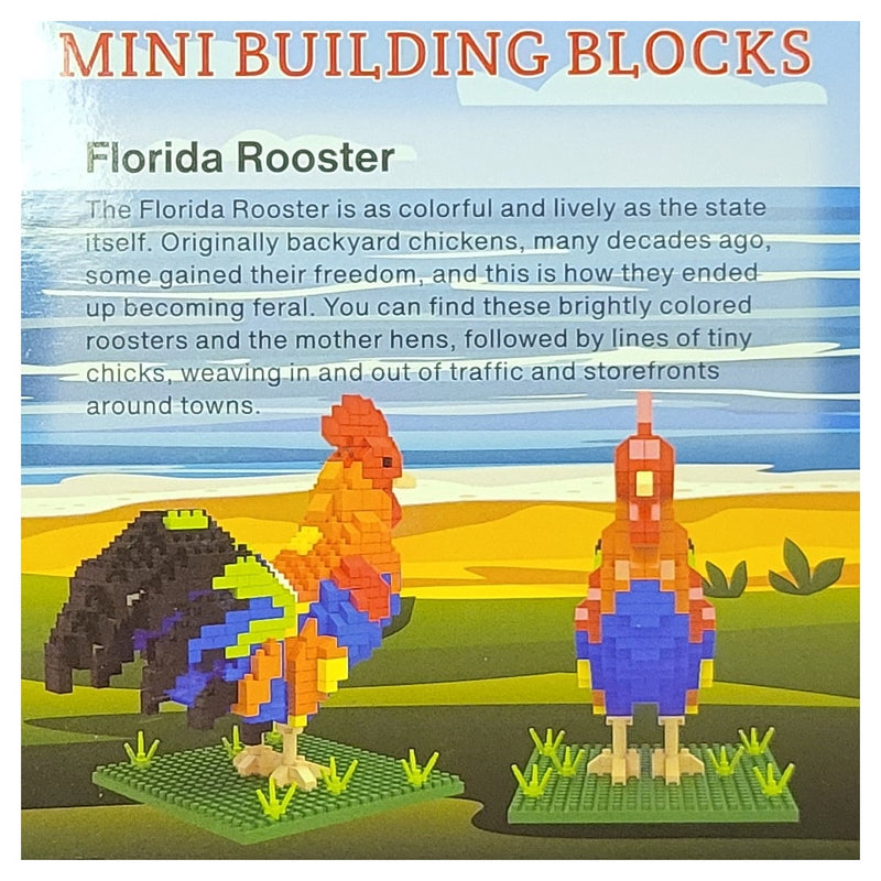 Mini Building Blocks - Florida Rooster - The Country Christmas Loft