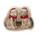 Ceramic Holiday Dog Salt and Pepper Set - The Country Christmas Loft