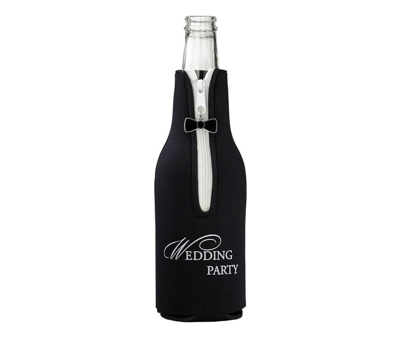 Black Wedding Party Bottle Cozy - The Country Christmas Loft