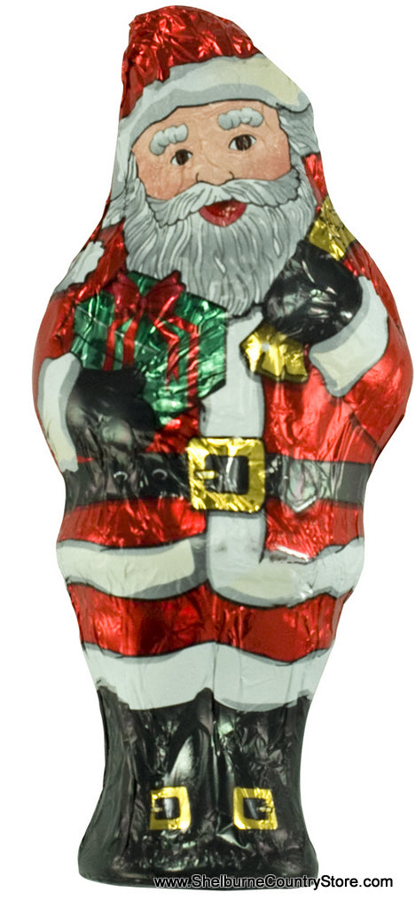 Hollow Foil Wrapped Santa - - The Country Christmas Loft
