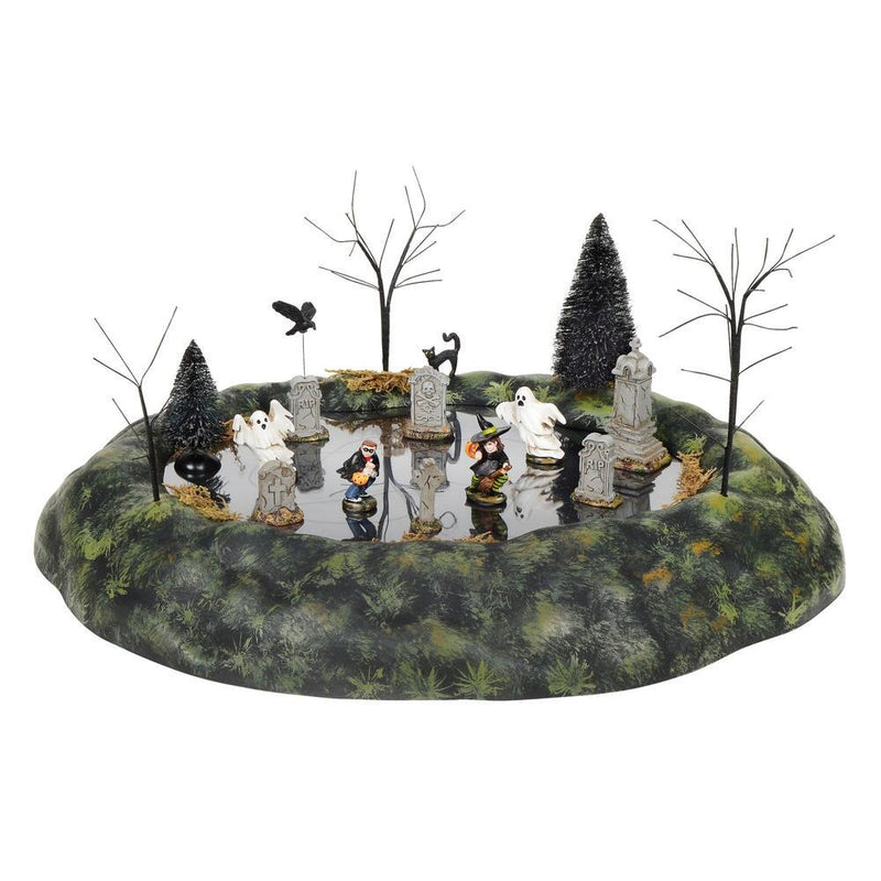 Animated Ghosts In Graveyard - The Country Christmas Loft