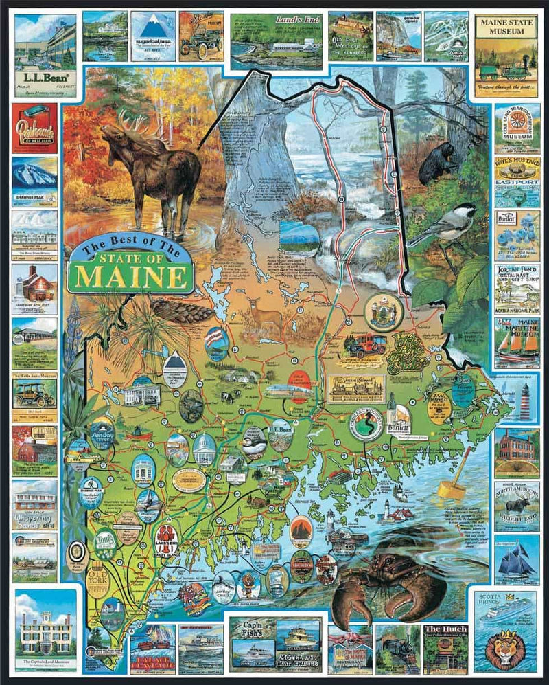 Best of Maine - 1000 Piece Jigsaw Puzzle - The Country Christmas Loft