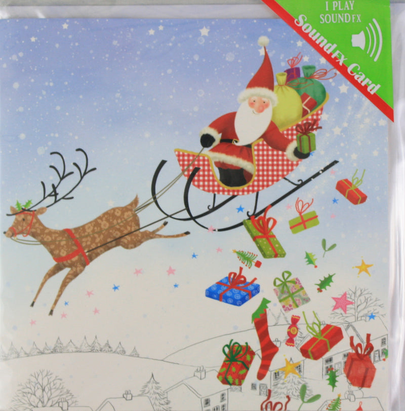 Santa Sleigh Sound FX Card - The Country Christmas Loft