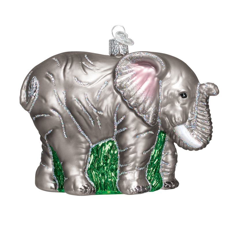 Old World Christmas Elephant Glass Blown Ornament - The Country Christmas Loft