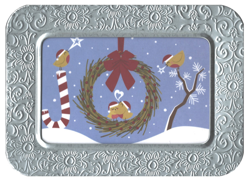 Embossed Notecards In Tin - Spread Joy - The Country Christmas Loft