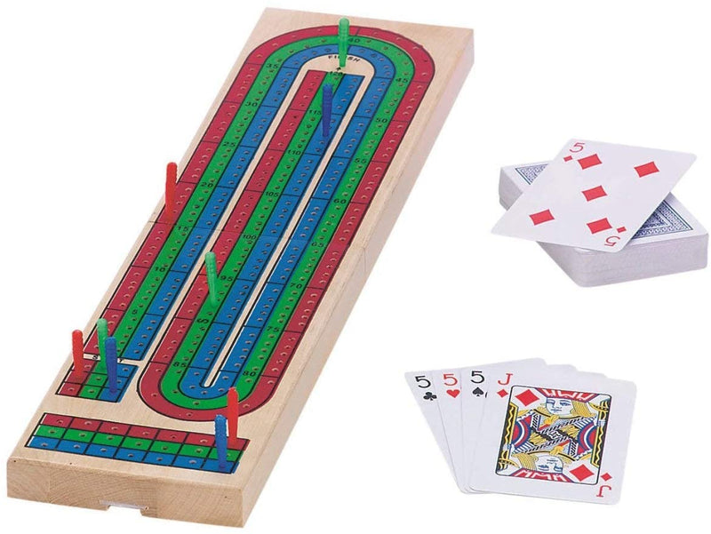 Pressman Folding Cribbage Board with Cards - The Country Christmas Loft