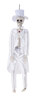 Costumed Hanging Skeleton - Groom - The Country Christmas Loft