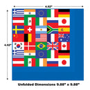 International Flag Cocktail Napkin
