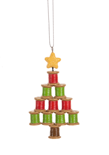 Thread Spool Tree ornament – The Country Christmas Loft