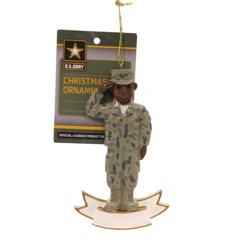 U.S. Army African American Soldier Ornament - The Country Christmas Loft
