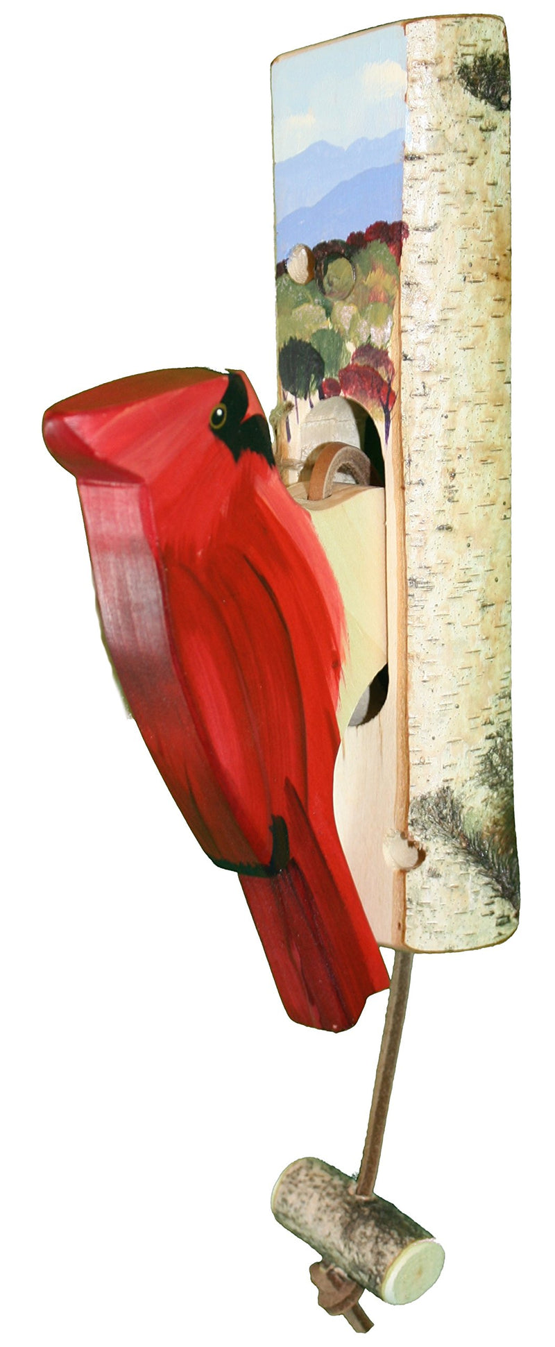 Wooden Bird Door Knockers - Cardinal