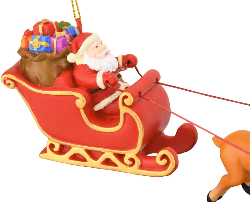 Santas Sleigh 5 Piece Set Ornament - The Country Christmas Loft