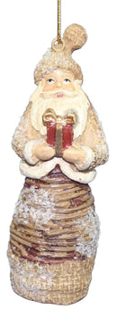 Resin Woodland Santa - Present - The Country Christmas Loft