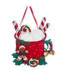 Cocoa Mug With Marshmallows Ornament - Family of 2 - The Country Christmas Loft