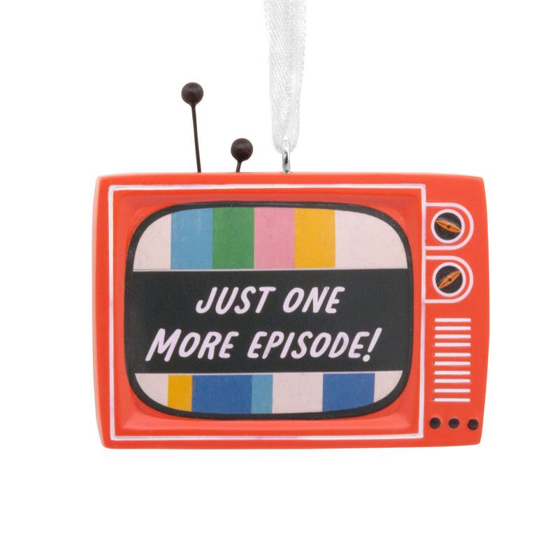 Just One More Episode! Vintage TV Ornament