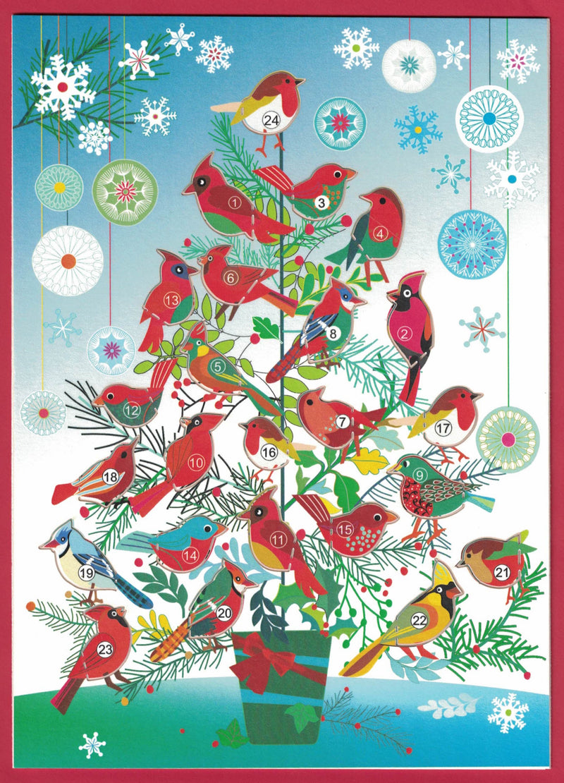 Bird Advent Calendar with Envelope