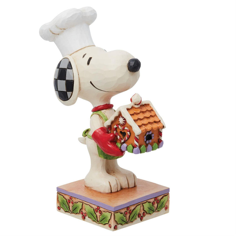 Snoopy with Gingerbread House